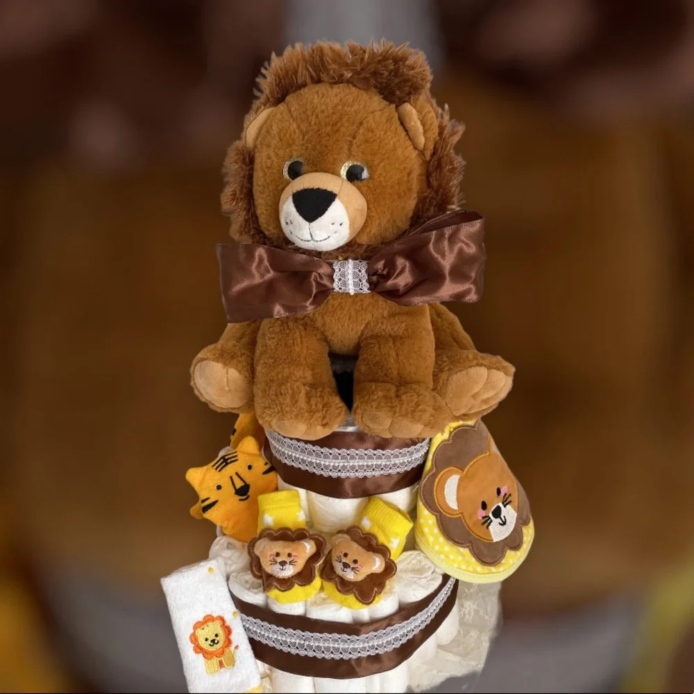 Lion Diaper Cake
